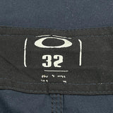 Bold Logo Oakley Graphic Sport Shorts - 32″ Waist Yellow Polyester