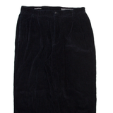 LE COLLEZIONI STRUCTURE Womens Corduroy Trousers Blue Relaxed Tapered W36 L28