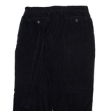 LE COLLEZIONI STRUCTURE Womens Corduroy Trousers Blue Relaxed Tapered W36 L28