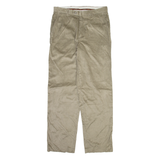TASSO ELLA Mens Corduroy Trousers Beige Regular Straight W34 L32