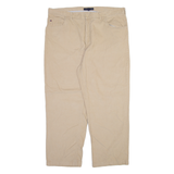 TOMMY HILFIGER Mens Corduroy Trousers Cream Regular Straight W40 L29