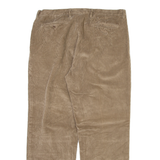 NAUTICA Mens Corduroy Trousers Beige Regular Straight W36 L30