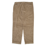 NAUTICA Mens Corduroy Trousers Beige Regular Straight W36 L30