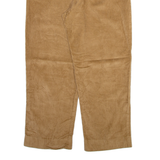 SCANDIA WOODS Mens Corduroy Trousers Beige Relaxed Straight W34 L28