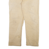 CARHARTT Mens Trousers Cream Relaxed Straight W36 L30
