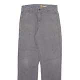 CARHARTT Mens Trousers Grey Relaxed Straight W30 L32