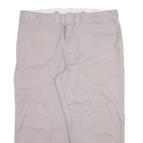 DICKIES Mens Trousers Grey Loose Straight W42 L25