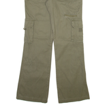 DICKIES Cargo Womens Trousers Green Relaxed Bootcut W31 L31