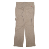 DICKIES Cargo Womens Trousers Grey Relaxed Straight W32 L31