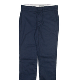 DICKIES 776f Womens Trousers Blue Slim Straight W30 L31