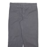 DICKIES Mens Trousers Grey Regular Straight W36 L29