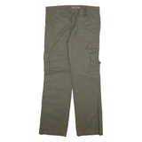 DICKIES Cargo Womens Trousers Grey Relaxed Straight W33 L31