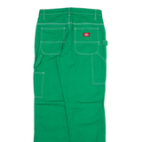 DICKIES Carpenter Womens Trousers Green Regular Straight W26 L31