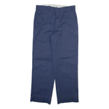 DICKIES 874 Workwear Mens Trousers Blue Regular Straight W33 L28