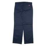 DICKIES 774 Womens Trousers Blue Regular Straight W32 L31