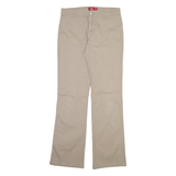 DICKIES Womens Trousers Beige Regular Bootcut W30 L31