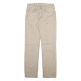 LEVI'S 514 Mens Trousers Beige Slim Straight W28 L32