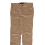 CALVIN KLEIN JEANS Womens Corduroy Trousers Beige Slim Straight W30 L29