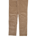 CALVIN KLEIN JEANS Womens Corduroy Trousers Beige Slim Straight W30 L29