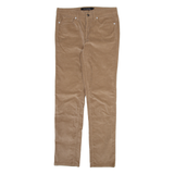 CALVIN KLEIN JEANS Womens Corduroy Trousers Beige Slim Straight W30 L29