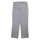 CARHARTT Mens Trousers Grey Relaxed Straight W32 L32