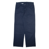 DICKIES Mens Trousers Blue Regular Straight W36 L32