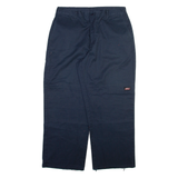 DICKIES Mens Trousers Blue Relaxed Straight W38 L30