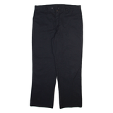 DICKIES Mens Trousers Black Regular Straight W38 L30