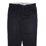 DICKIES 874 Workwear Mens Trousers Black Regular Straight W38 L28