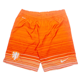 NIKE Knvb Mens Sports Shorts Orange Striped S W28