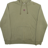ADIDAS Womens Green Hoodie UK 8
