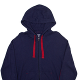 CALVIN KLEIN Mens Blue Hoodie Full Zip S