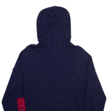 CALVIN KLEIN Mens Blue Hoodie Full Zip S