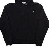 CHAMPION Mens Black Hoodie S