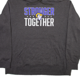 FANATICS Stronger Together Mens Grey Hoodie USA 2XL