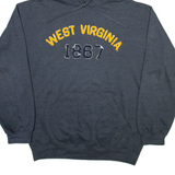 TULTEX West Virginia Mens Grey Hoodie USA XL