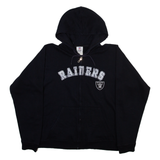 NFL Raiders Womens Black Hoodie Full Zip USA XL
