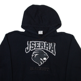 GILDAN Jserra Blackout Mens Black Hoodie USA M