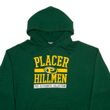 RUSSELL ATHLETIC Placer Hillmen Mens Green Hoodie USA XL