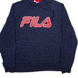 FILA Mens Blue Hoodie M
