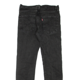 LEVI'S 502 Jeans BIG E Mens Black Regular Tapered W30 L28