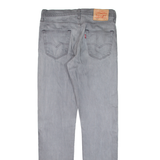 LEVI'S 522 Mens Jeans Grey Slim Tapered W30 L31