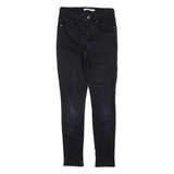 LEVI'S 721 High Rise Womens Jeans Black Slim Skinny W25 L28