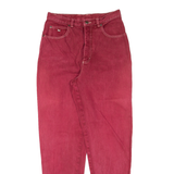 TEDDY'S Womens Jeans Red Relaxed Tapered W28 L29