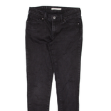 LEVI'S 711 Womens Jeans Black Slim Skinny W26 L30