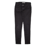 LEVI'S 711 Womens Jeans Black Slim Skinny W26 L30