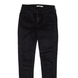 LEVI'S 710 Womens Jeans Black Slim Skinny W25 L28
