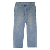 CARHARTT Workwear Mens Jeans Blue Regular Straight Stone Wash W36 L31