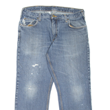 CARHARTT Distressed Workwear Mens Jeans Blue Straight Stone Wash W36 L30