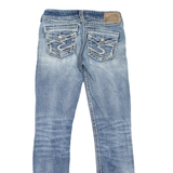 SILVER Aiko Womens Jeans Blue Slim Skinny Stone Wash W26 L32